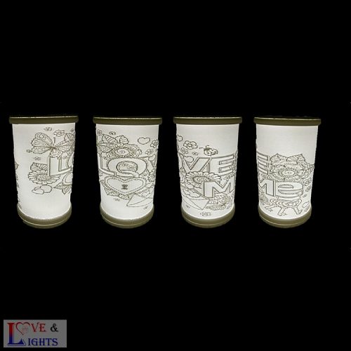 Love Me feliratos hangulatlámpa