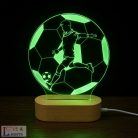 Focista egyedi névvel és mezszámmal - 3D lámpa