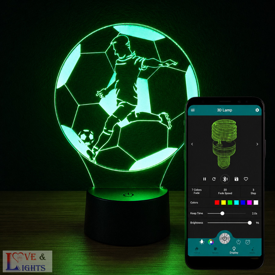 Focista mintás 3D LED lámpa