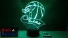 Lány kosárlabdázó mintás 3D lámpa kérhető felirattal