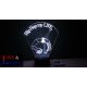 Hip-Hop táncoslány mintás 3D lámpa kérhető felirattal