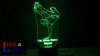 Hip-Hop táncos mintás 3D  lámpa kérhető felirattal