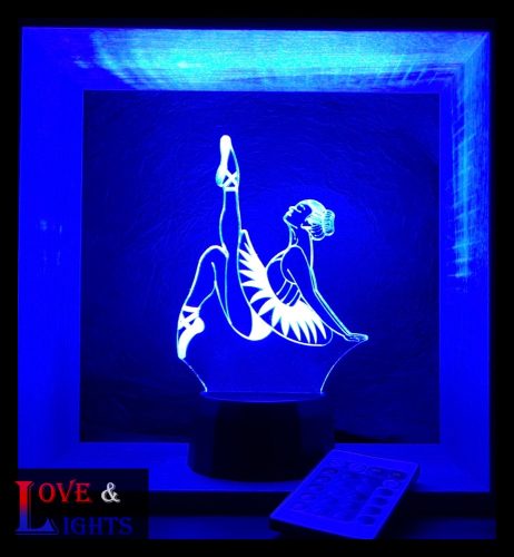 Táncoslány mintás 3D lámpa 