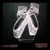 Balett cipő mintás 3d illúzió lámpa