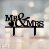 Mr & Mrs feliratos esküvői tortadísz 2
