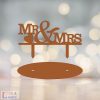 Mr & Mrs feliratos esküvői tortadísz 2