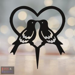 Galamb mintás esküvői tortadísz 