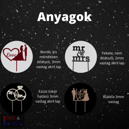 Buldog kutyusos esküvői tortadísz