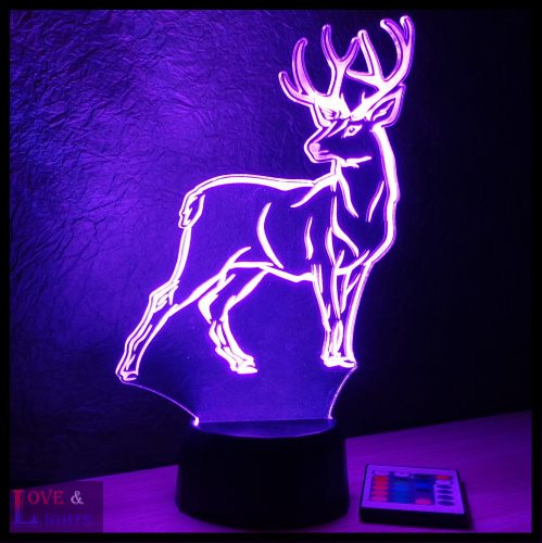 Szarvas mintás illúzió lámpa