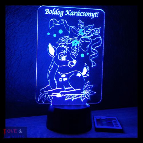 Szarvasos karácsonyi lámpa