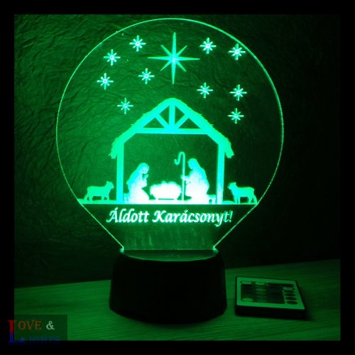Betlehem mintás karácsonyi lámpa