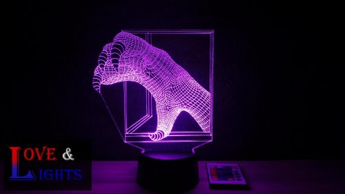 UFO kéz alakú illúzió lámpa
