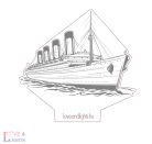 Titanic mintás dekorációs lámpa