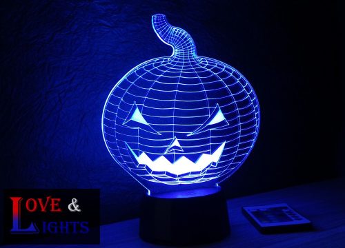 Halloweeni tök alakú illúzió lámpa