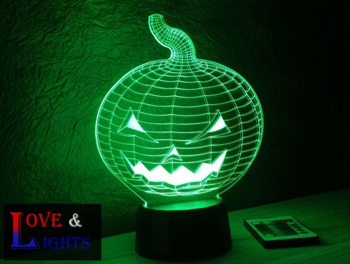 Halloweeni tök alakú illúzió lámpa