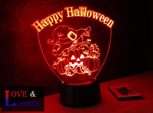 Cica mintás halloweeni illúzió lámpa