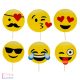 Vicces kellékek fotózáshoz - emoji minták 6 db
