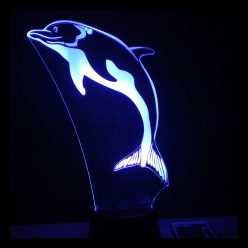 Delfin mintás illúzió lámpa