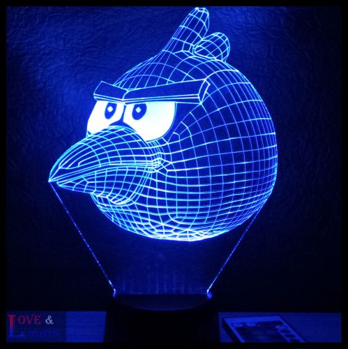 Madár mintás illúzió lámpa