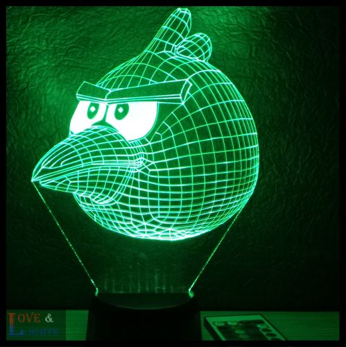 Madár mintás illúzió lámpa