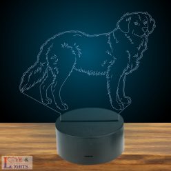 Golden retriever, kutyás led lámpa 