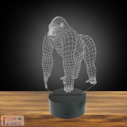 Gorilla mintás éjjeli lámpa gyerekeknek