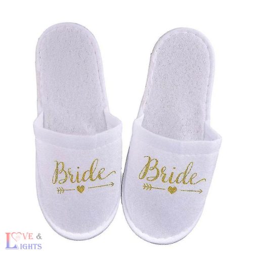 Bride arany feliratos szobapapucs