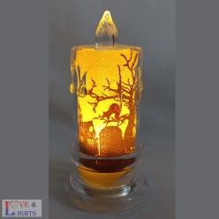 Halloweeni LED-es gyertya