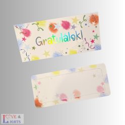 Gratulálok! feliratos díszboríték ballagásra