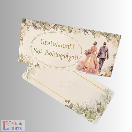 Nászajándék / pénzátadó díszboríték esküvőre