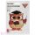 Bagoly mintás 63 cm-es fólia lufi ballagásra