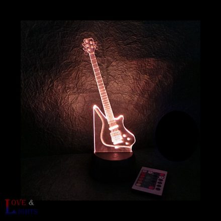 Elektromos gitár mintás lámpa 