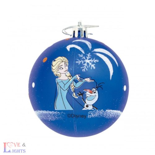 Disney Frozen - Jégvarázs mintás karácsonyfadíszek - 10db