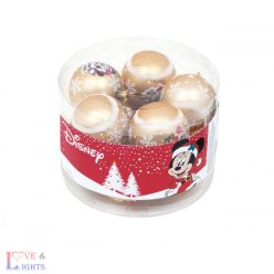 Minnie egér karácsonyfadísz gömbök - 10 db