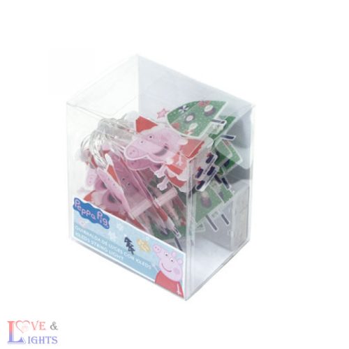 Peppa malac mintás karácsonyi LED fényfüzér