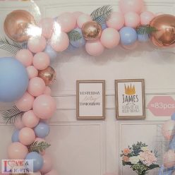 Rosegold  lufi dekorációs szett - 83 db