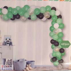 Zöld léggömb füzér - 83 db