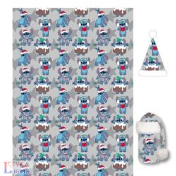   Disney Lilo és Stitch, A csillagkutya Grey karácsonyi flanel takaró és sapka szett