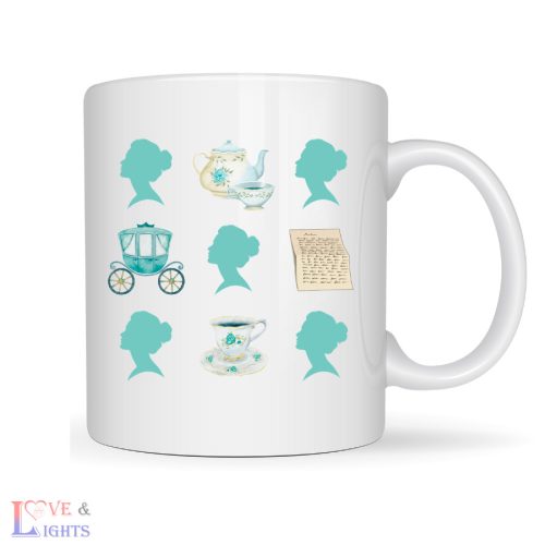 Bridgerton ihlette bögre - zöld