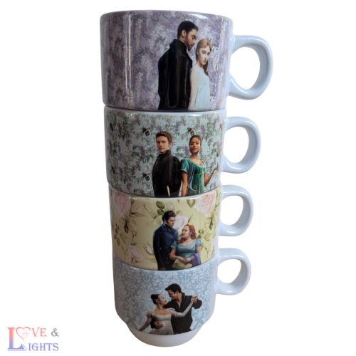  Bridgerton sorozat ihlette 4 db-os kávéscsésze szett