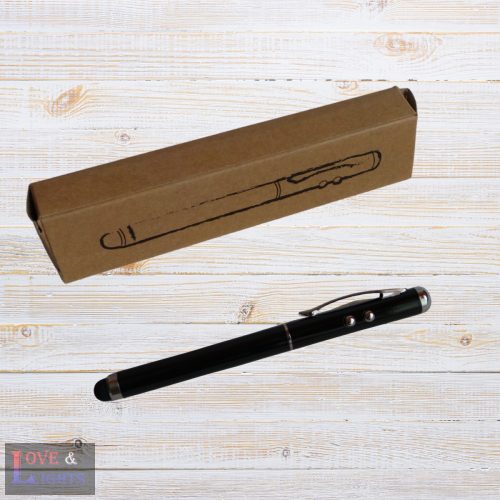 Lézerpointer, zseblámpával egyedi felirattal 