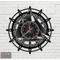 Vitorlás hajó mintás óra