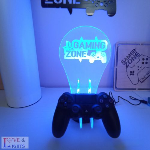 Kontroller és fülhallgató tartó 3D lámpa