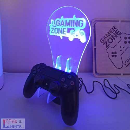 Kontroller és fülhallgató tartó 3D lámpa