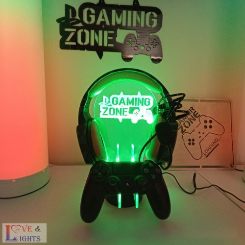 Kontroller és fülhallgató tartó 3D lámpa