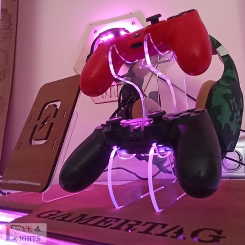 Kontroller, telefon és fülhallgató tartó