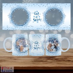 Hópihe mintás saját fényképes bögre 