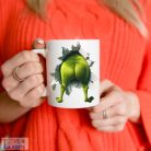 Grincs mintás vicces karácsonyi bögre