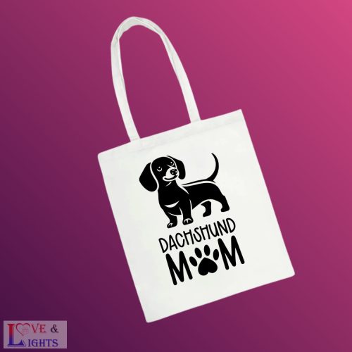 Tacskó mama - angol feliratos bevásárlószatyor, táska