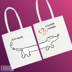 Kétoldalas tacsi mintás bevásárlótáska